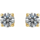 14K Yellow 1/4 CTW Natural Diamond Stud Earrings